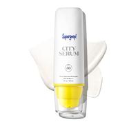Supergoop! City Sunscreen Anti-Aging Serum SPF 30, 2 fl oz - Lightweight, Antioxidant-Rich Morning Lotion - Hydrating Vitamin Serum for Face - Prep & Protect with Vitamins E, B5 - Great for Guys