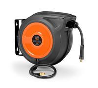 Retractable Hybrid Polymer Spring Driven Air Hose Reel 3/8"x50ft 300PSI 20BAR max Superhandy Orange One Size