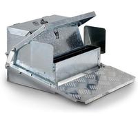 Superhandy Automatic Chicken Feeder 20Lbs Galvanized Steel With Anti-Flick Grill For 6-12 Poultry