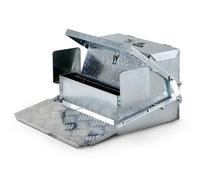 SuperHandy Chicken Feeder Automatic 20lbs (9kg) Capacity Trough Feeds 6-12 Poultry/Fowl Up to 10 Days Keeps Dry with Spill Proof Galvanized Steel Bird Prevention for Chickens, Pheasants, or Roosters