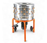 SuperHandy Electric Chicken Plucker | 800W Electric Poultry Plucker, Stainless Steel, 92 Soft Fingers, 50cm Drum, Processes 2-4 Birds in 15-30 Seconds