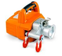 SuperHandy Electric Portable Winch Capstan Hoist Brushless Motor Li-Ion Battery Powered 1000-2000 Max Pulling Force for Forestry Hunting Garden Off-Road (Low Stretch Rope Included)