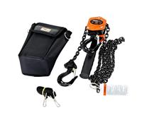 Superhandy Manual Heavy Duty Chain Block Hoist 1100lbs Capacity 5ft Lift in Orange Superhandy Orange