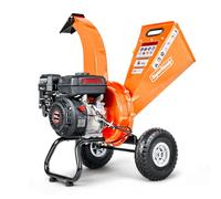SuperHandy Mini Wood Chipper Shredder Mulcher Heavy Duty 196cc Compact Design 50mm Max Capacity