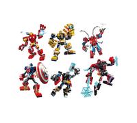 Superhero Avengers Doll Building Blocks Thor Iron Man Spider-Man Joint Movable Model Assembled Building Block Toys