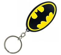 Superhero Bat Logo Black Yellow Keychain Keyring