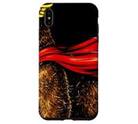 Superhero Bear Funny Retro Vintage Grizzly Case for iPhone XS Max