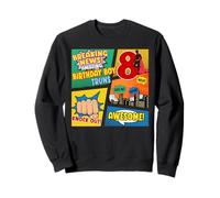 Superhero Birthday 8 Year Old Amazing Awesome Super 8th Sweatshirt