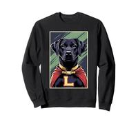 Superhero Black Lab Dog Sweatshirt