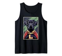 Superhero Black Lab Dog Tank Top