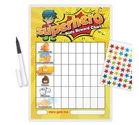 Superhero Boy Potty Reward Chart - SUPBP (Including FREE pen and star stickers)
