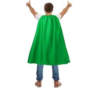 Superhero Capes and Masks Set for Adults - Cape & Mask Costume for Halloween, Team Building (110cm x 70cm) Cape with Felt Mask, Perfect for Cosplay, Christmas Parties, Role Play Event(Green)