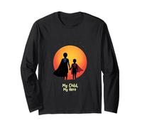 Superhero Childhood Cancer Awareness Red Blue Kids Cape Long Sleeve T-Shirt