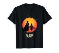 Superhero Childhood Cancer Awareness Red Blue Kids Cape T-Shirt