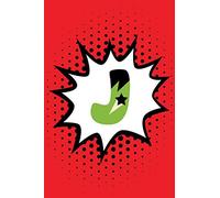 Superhero Comic Book 'J' Monogram Journal: J Blank Lined Notebook for Names Starting with Initial Letter J