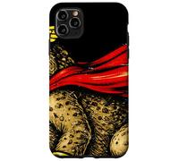 Superhero Frog Comic Style Masked Amphibian Hero Funny Retro Case for iPhone 11 Pro Max