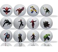 Superhero Golf Balls 12 Pack • Great Gift IDEA from Moms, DADS and Kids - Perfect for The Person who has Everything.