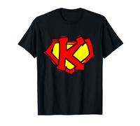 Superhero Letter on Chest K for Kamala cute cartoon version T-Shirt