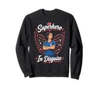 Superhero Nurse Graphic - In Disguise Sweatshirt