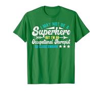 Superhero & Occupational Therapist OT Occupational Therapy T-Shirt, Men, Kelly Green, Medium