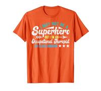 Superhero & Occupational Therapist OT Occupational Therapy T-Shirt, Men, Orange, 3X-Large