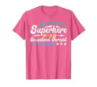 Superhero & Occupational Therapist OT Occupational Therapy T-Shirt, Men, Pink Heather, Medium
