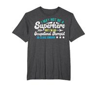 Superhero & Occupational Therapist OT Occupational Therapy T-Shirt, Men's Big and Tall, Dark Heather Grey, 4X Tall