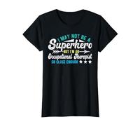 Superhero & Occupational Therapist OT Occupational Therapy T-Shirt, Women, Black, X-Small