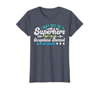 Superhero & Occupational Therapist OT Occupational Therapy T-Shirt, Women, Heather Blue, X-Small