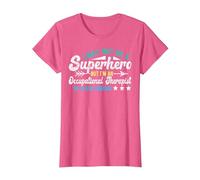 Superhero & Occupational Therapist OT Occupational Therapy T-Shirt, Women, Pink Heather, Large