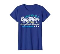 Superhero & Occupational Therapist OT Occupational Therapy T-Shirt, Women, Royal Blue, Small