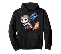 Superhero Panda On Motorcycle Adventure Pullover Hoodie