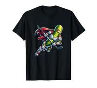 Superhero Pickle Hockey Player Cape Stick T-Shirt