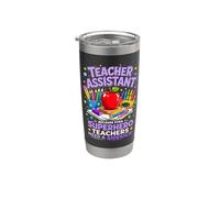 Superhero Sidekick Teaching Teach School Teacher Assistant Stainless Steel Insulated Tumbler