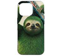 Superhero Sloth Saving the Day Case for iPhone 16 Pro