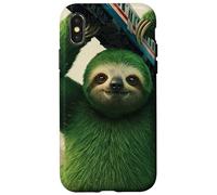 Superhero Sloth Saving the Day Case for iPhone X/XS