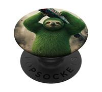 Superhero Sloth Saving the Day PopSockets Adhesive PopGrip