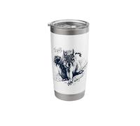 Superhero Squirrel Comic Art Action Stainless Steel Insulated Tumbler