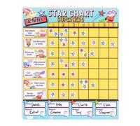 Superhero Star Reward Chart - Colour-Coded & Tracks Up to 4 Children Fiesta Crafts Multi One Size