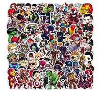 Superhero Sticker Pack 100pcs, Vinyl Anime Sticker Decals for Water Bottles Laptop Skateboard Notebook, Gift for Adults Kids Teens