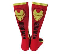 Superhero Stuff Men's Iron Man Multicoloured One Size Athletic Crew Socks (1 Count)