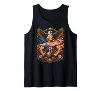 Superhero Thomas Jefferson Funny 4th of July Tank Top