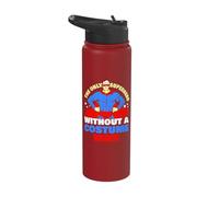 Superhero Without A Costume Bruce Funny Bruce Name Saying Stainless Steel Insulated Water Bottle