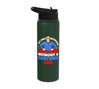 Superhero Without A Costume Carl Funny Carl Name Saying Stainless Steel Insulated Water Bottle