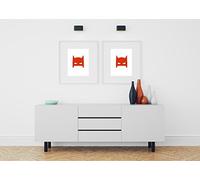 Superheroes Batman Mask Wall Sticker Kids Bedroom (Cherry Red)