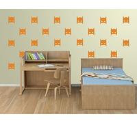 Superheroes Batman Mask Wall Sticker Kids Bedroom (Orange)