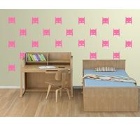 Superheroes Batman Mask Wall Sticker Kids Bedroom (Pink)
