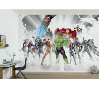 Superheroes Wallpaper Wall Mural Marvel Avengers 144x100in with Free adhesive