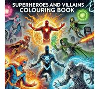 Superheros and Villains Colouring Book: Unleash Your Imagination in a World of Power, Justice, and Chaos.