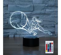 SUPERHONGJIHAO Night Light for Kids 3D Play Volleyball Led Lamp with Remote Control 16 Color Changing Xmas Birthday Gift for Child